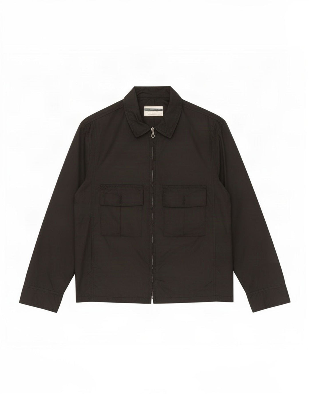 Benetton Womens Utility Jacket IT 44 Medium Sort Polyamid