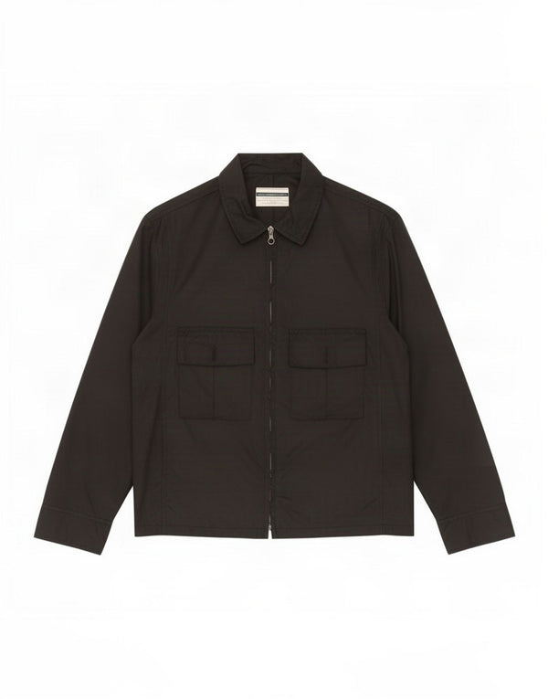 Benetton Womens Utility Jacket IT 44 Medium Sort Polyamid