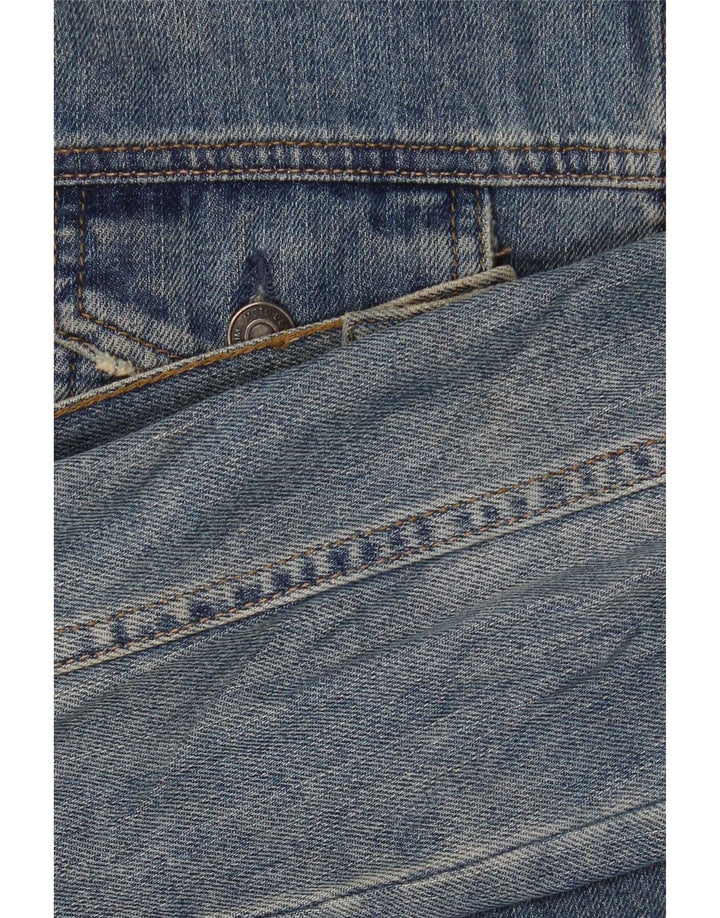 Moto Dame denimjakke UK 12 Medium Blue Bomuld