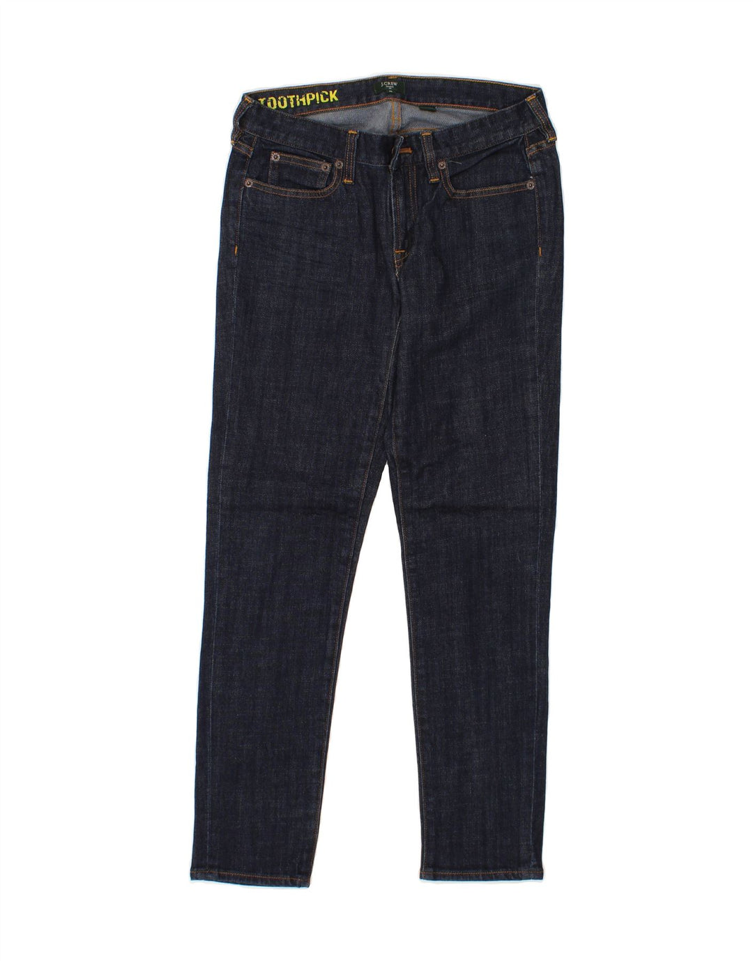 J. CREW Womens Toothpick Slim Jeans W26 L28 Navy Blue Cotton Vintage J. Crew and Second-Hand J. Crew from Messina Hembry 