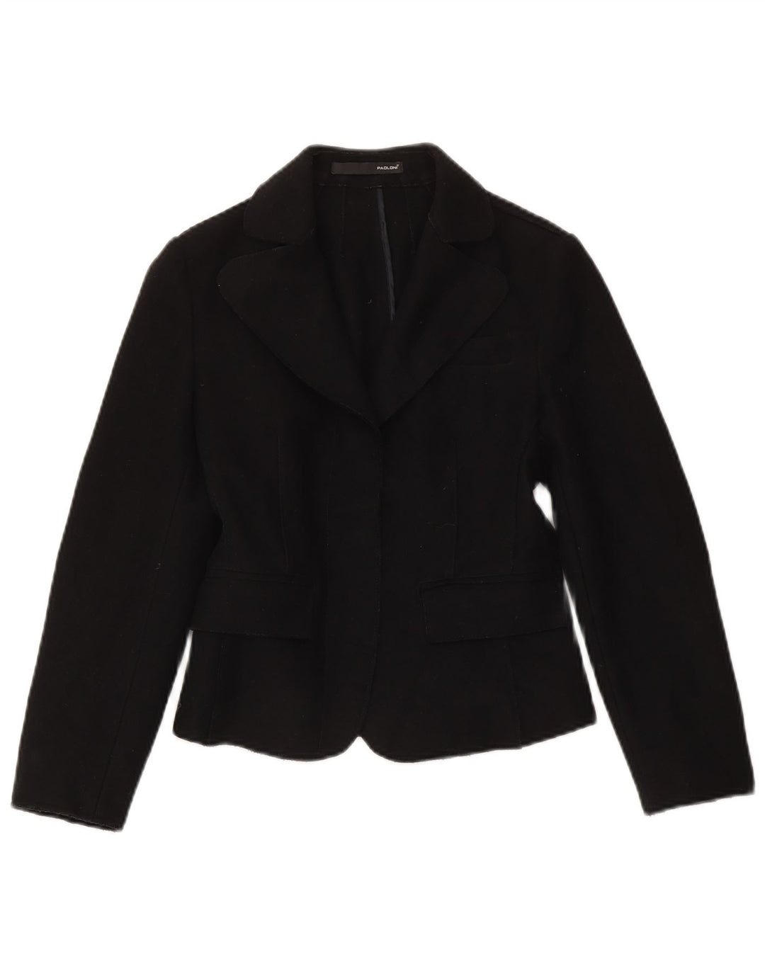 Paoloni Dame Blazer Jacket IT 42 Medium Sort Uld