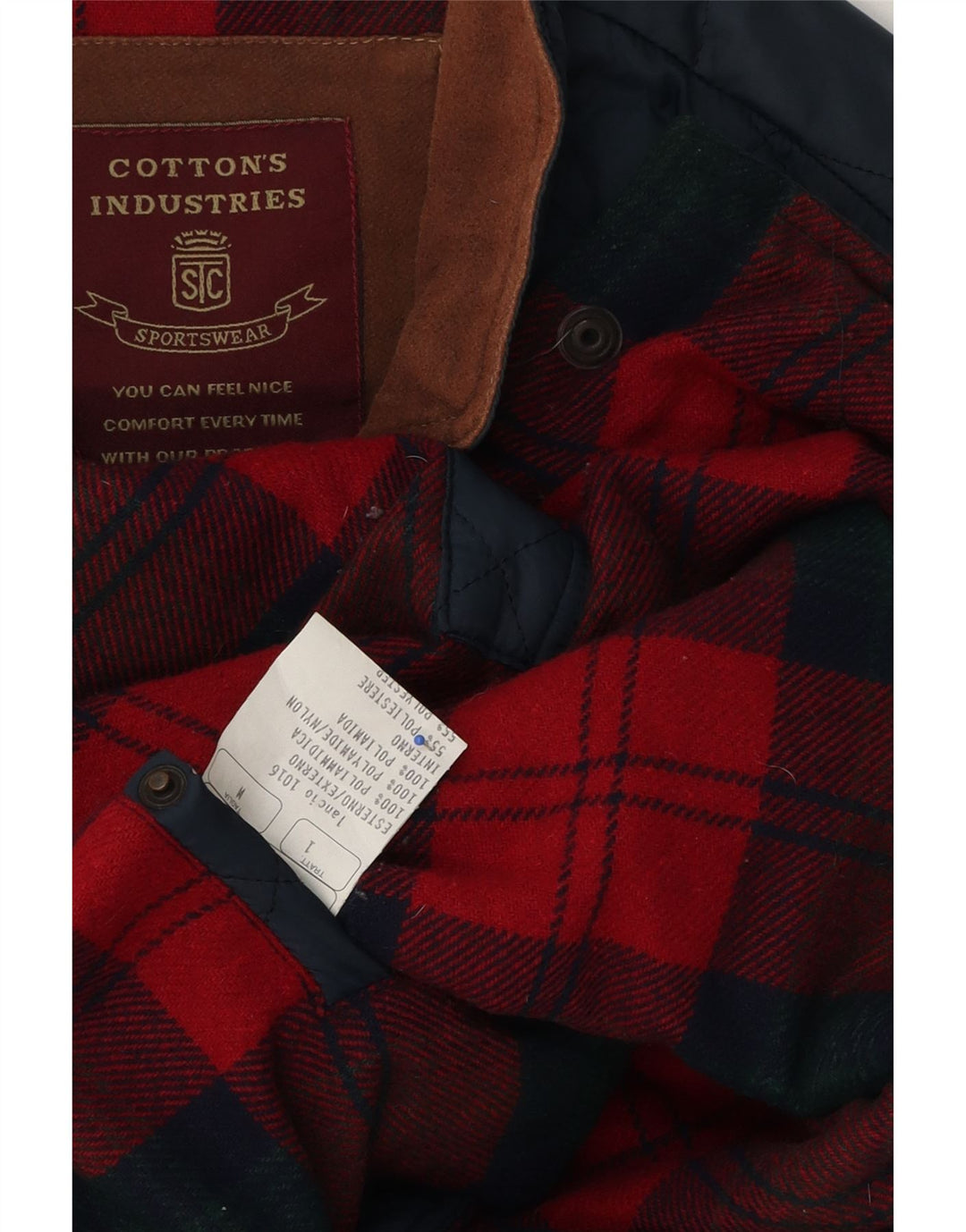 Cotton's Industries Herre Quiltet Gilet UK 38 Medium Navy Blue Polyamid
