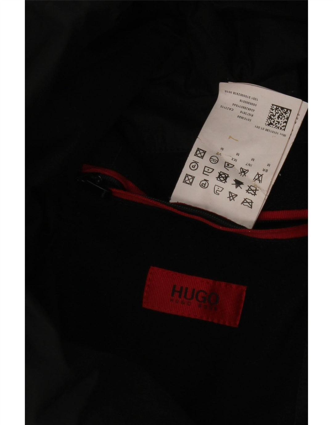 HUGO BOSS Herre Dobbeltradet Frakke UK 38 Medium Sort Virgin Wool