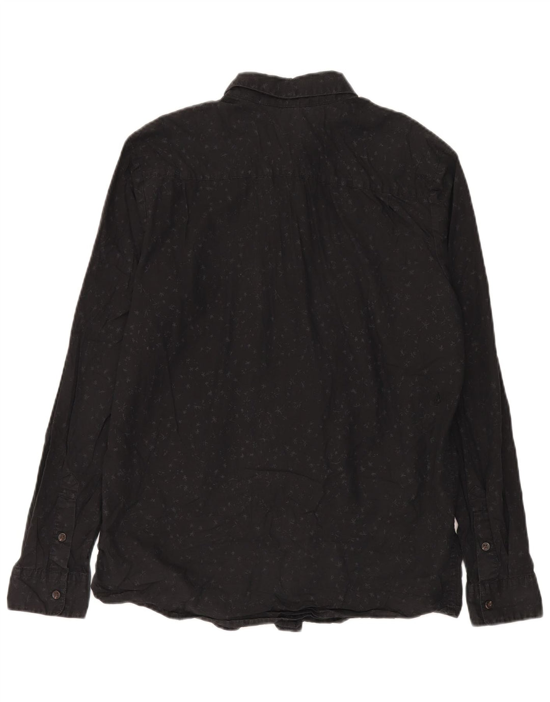 Volcom Herre Modern Fit skjorte Stor sort plettet bomuld