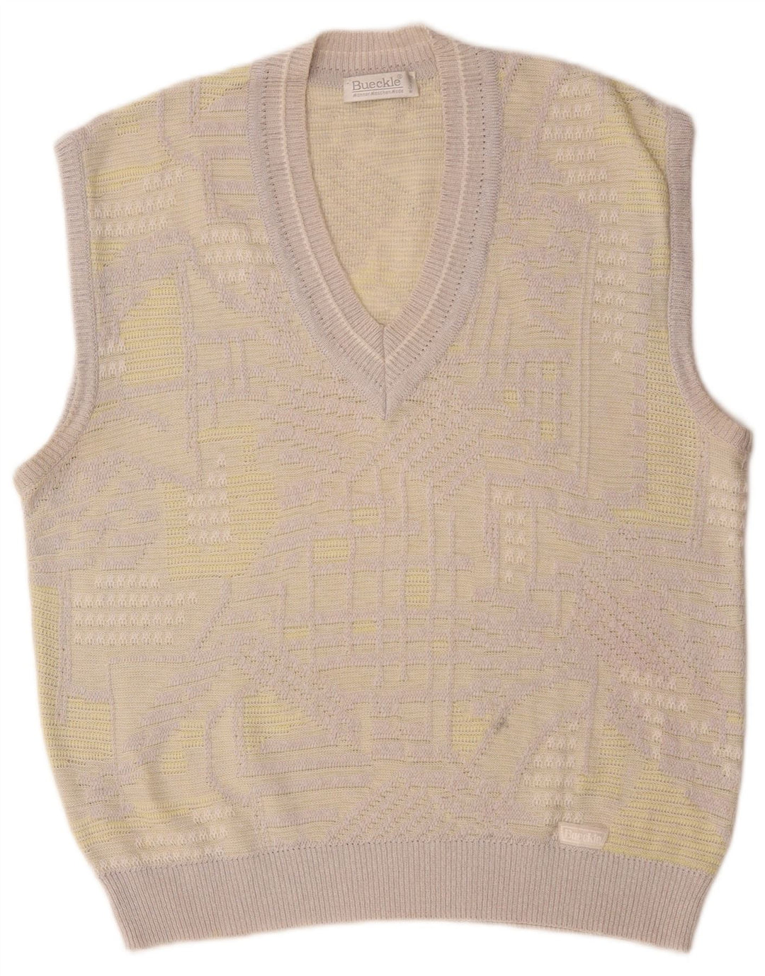 Bueckle Herrevest Tank Top Stor Grå Geometrisk