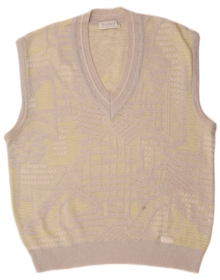 Bueckle Herrevest Tank Top Stor Grå Geometrisk