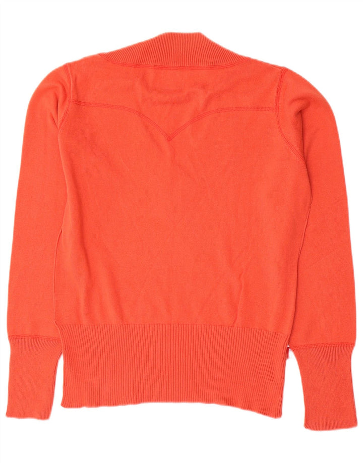 Levi's Dame V-hals sweater UK 16 Stor Orange Bomuld