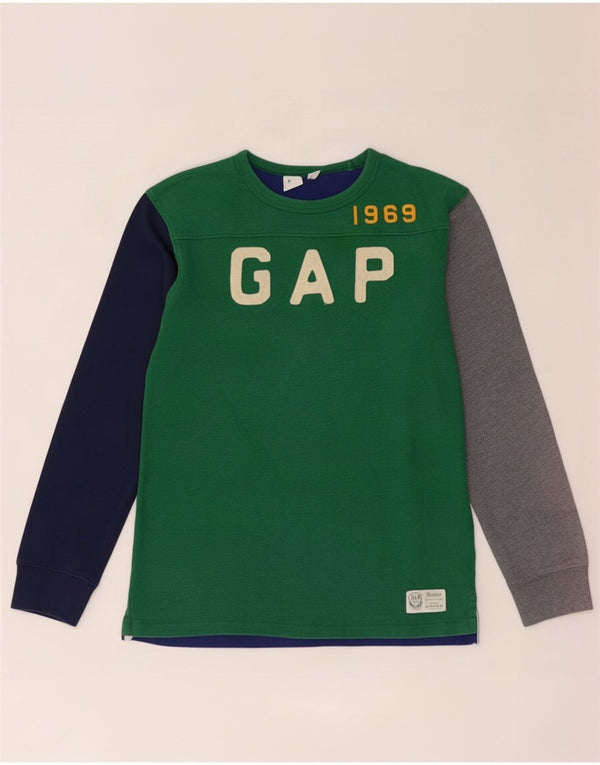 Gap Boys Grafisk Top Langærmet 14-15 år 2XL Flerfarvet Colourblock