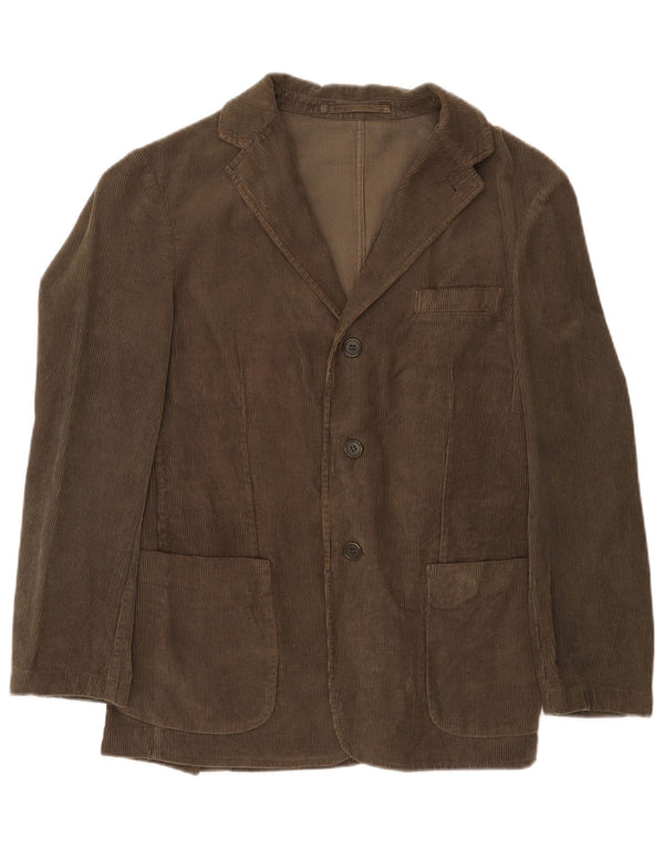Alberto Aspesi Herre 3-knaps Corduroy Blazer Jacket UK 38 Medium Brown
