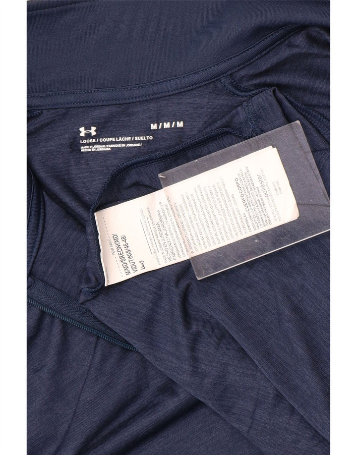 Under Armour Herre Zip Neck Pullover Træningsdragt Top Medium Navy Blue
