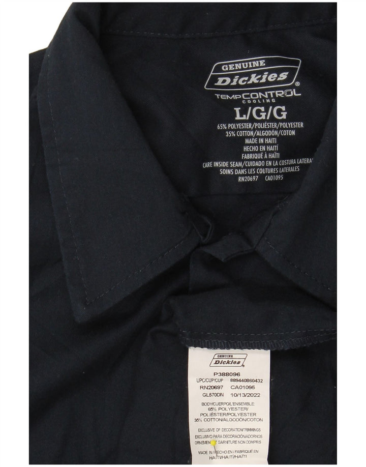 DICKIES Ægte skjorte til mænd, stor marineblå polyester