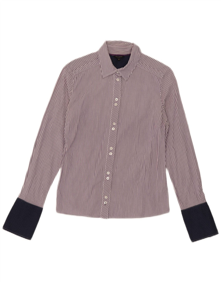 Ted Baker Dameskjorte Str. 4 Stor Lilla Stribet