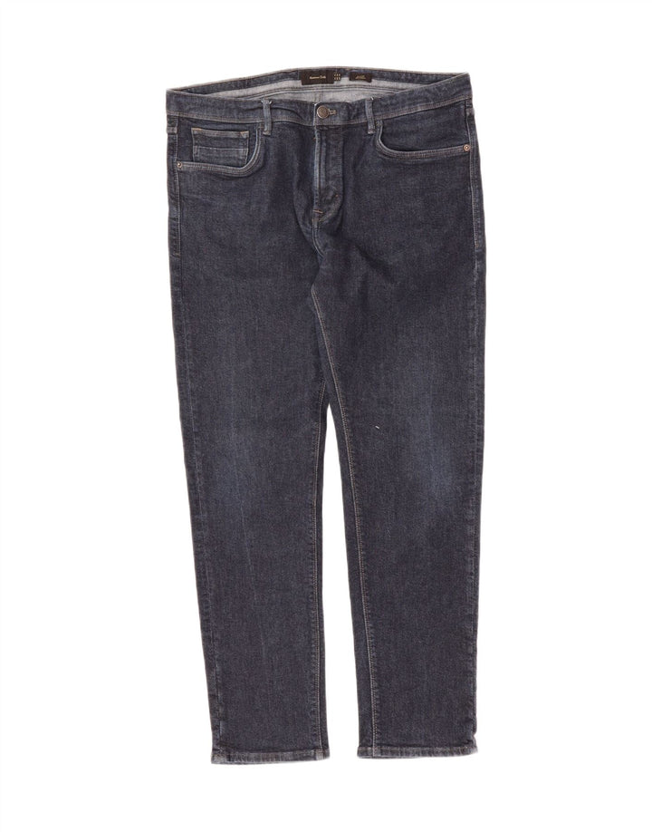 MASSIMO DUTTI Mens Slim Jeans EU 44 Large W36 L30 Blue Cotton Vintage Massimo Dutti and Second-Hand Massimo Dutti from Messina Hembry 