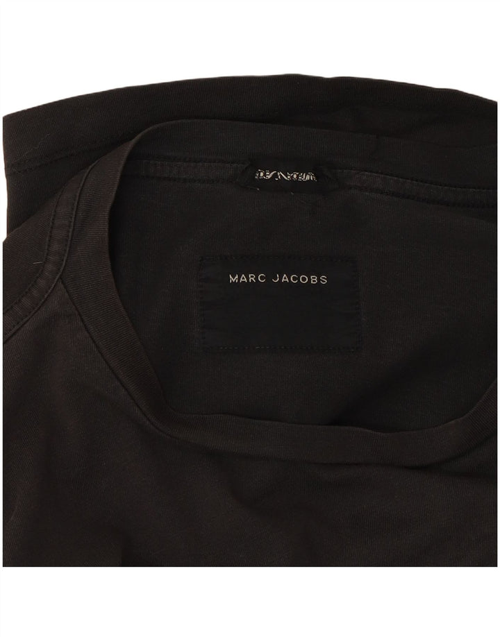 MARC JACOBS Womens Graphic T-Shirt Top Large Black