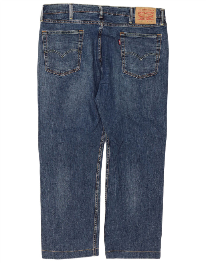 Levi's Herre 514 lige jeans W38 L27 blå bomuld