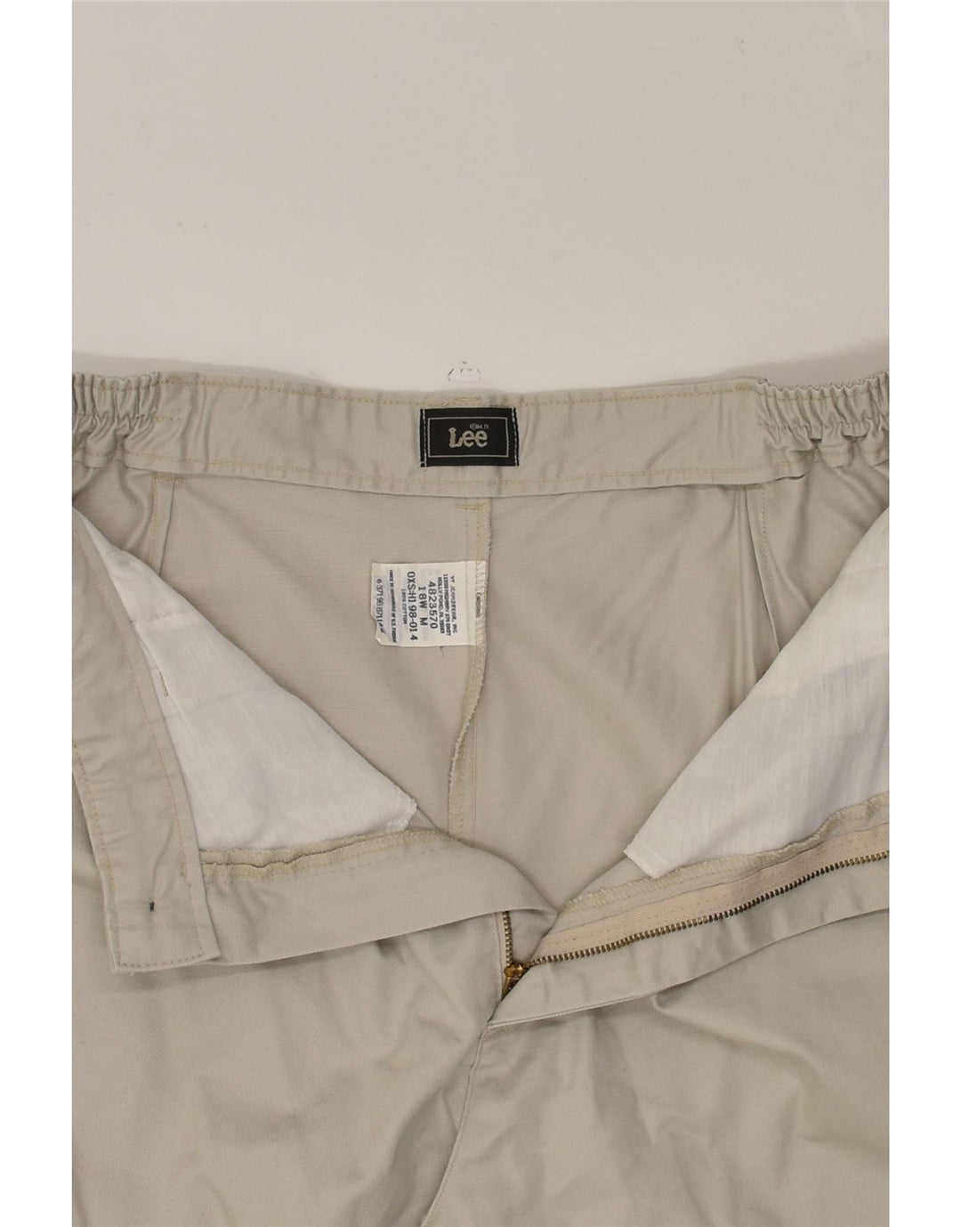LEE Mens Pegged Chino Trousers US 18 2XL W36 L28 Beige Cotton | Vintage Lee | Thrift | Second-Hand Lee | Used Clothing | Messina Hembry 