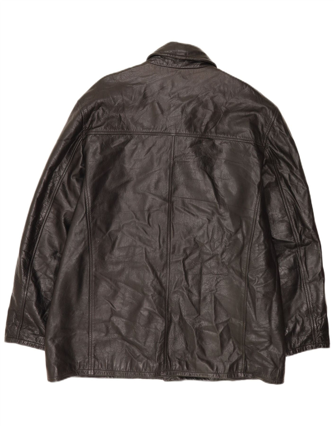 Vintage herre læderjakke UK 44 2XL sort læder