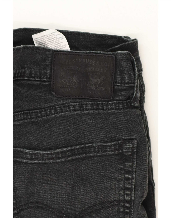 Levi's Herre 511 Slim Jeans W36 L32 Sort Bomuld