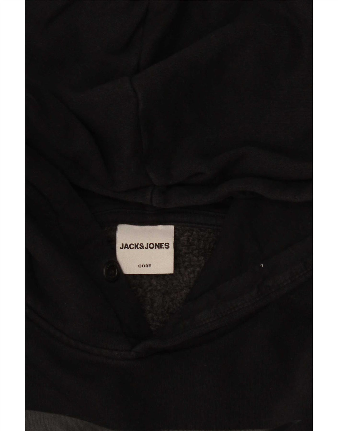 Jack & Jones Grafisk hættetrøje til mænd, lille sort