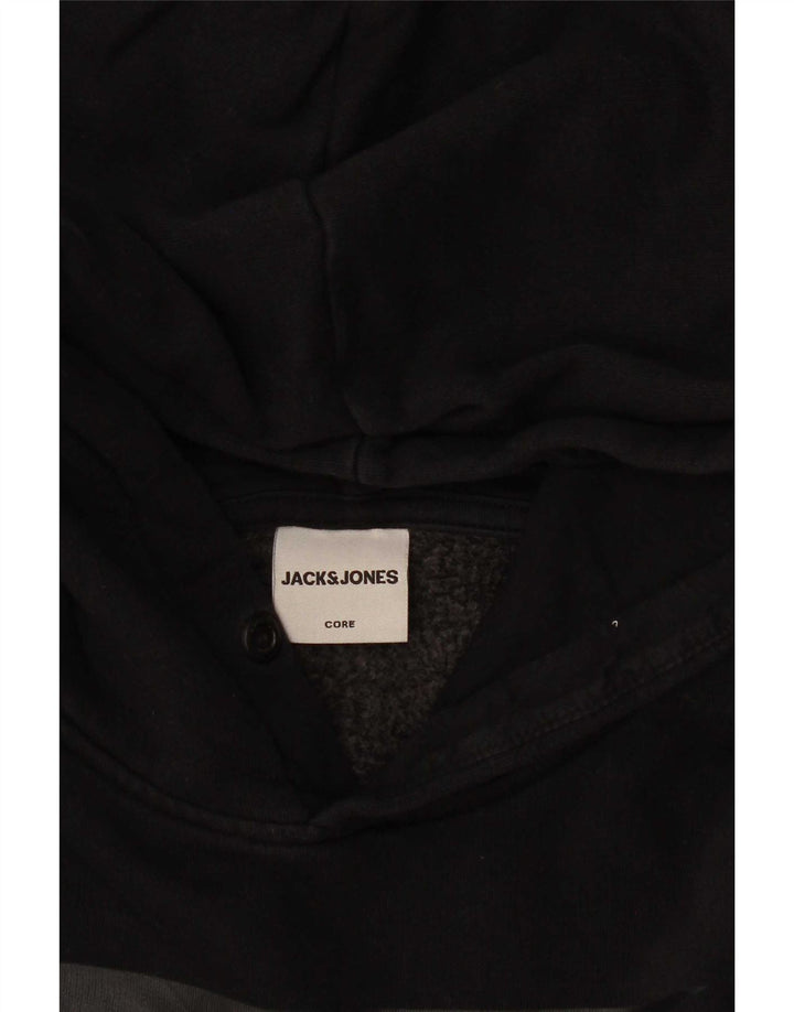 Jack & Jones Grafisk hættetrøje til mænd, lille sort