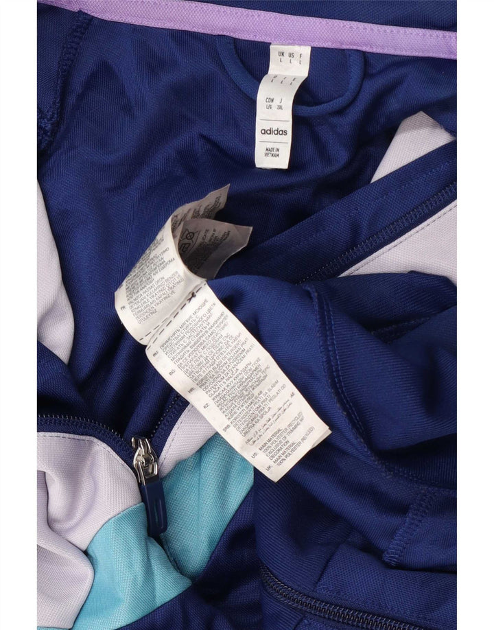 Adidas Aeroready Træningsdragt Topjakke til mænd Stor Blå Colourblock Polyester