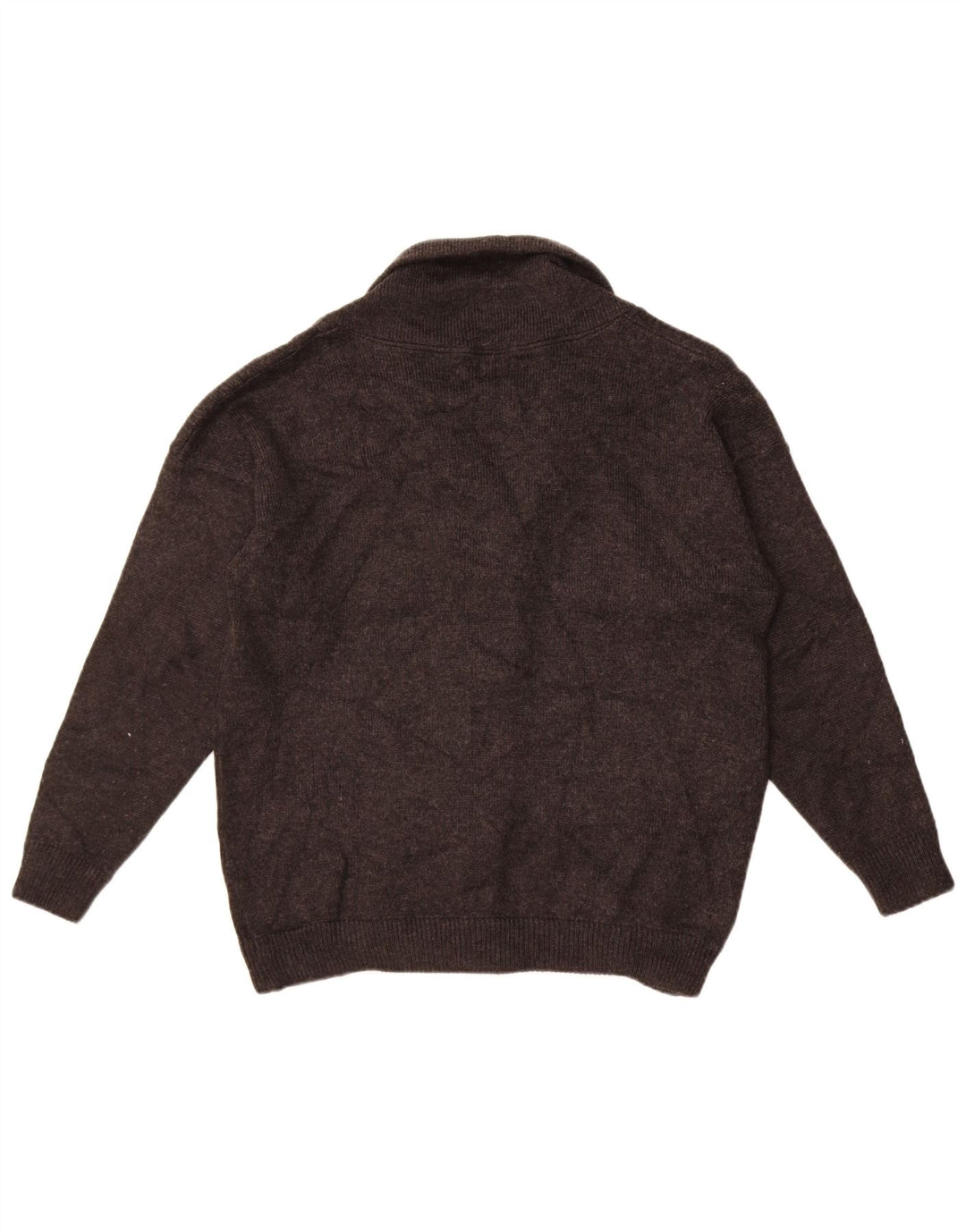 Marks & Spencer Boys Cardigantrøje 12-13 år Medium Grå Uld