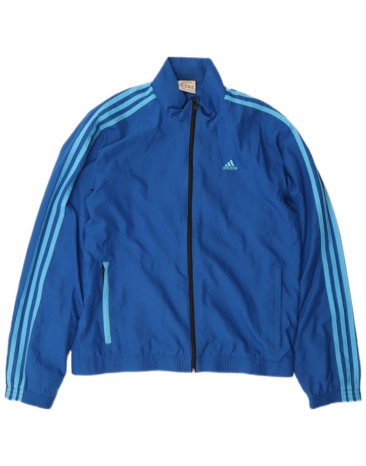 Adidas Træningsdragt til mænd, topjakke, lille blå polyester
