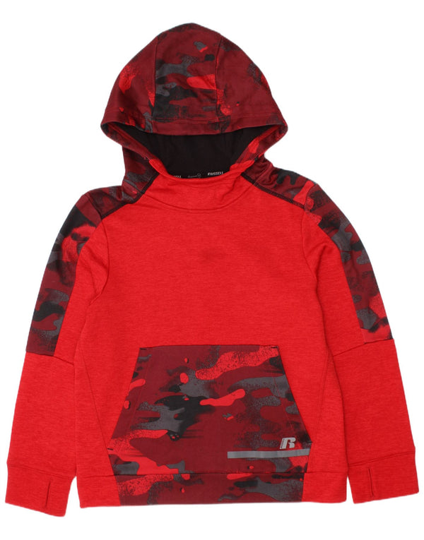 Russell Athletic Boys fuld træningsdragt 7-8 år Medium rød polyester