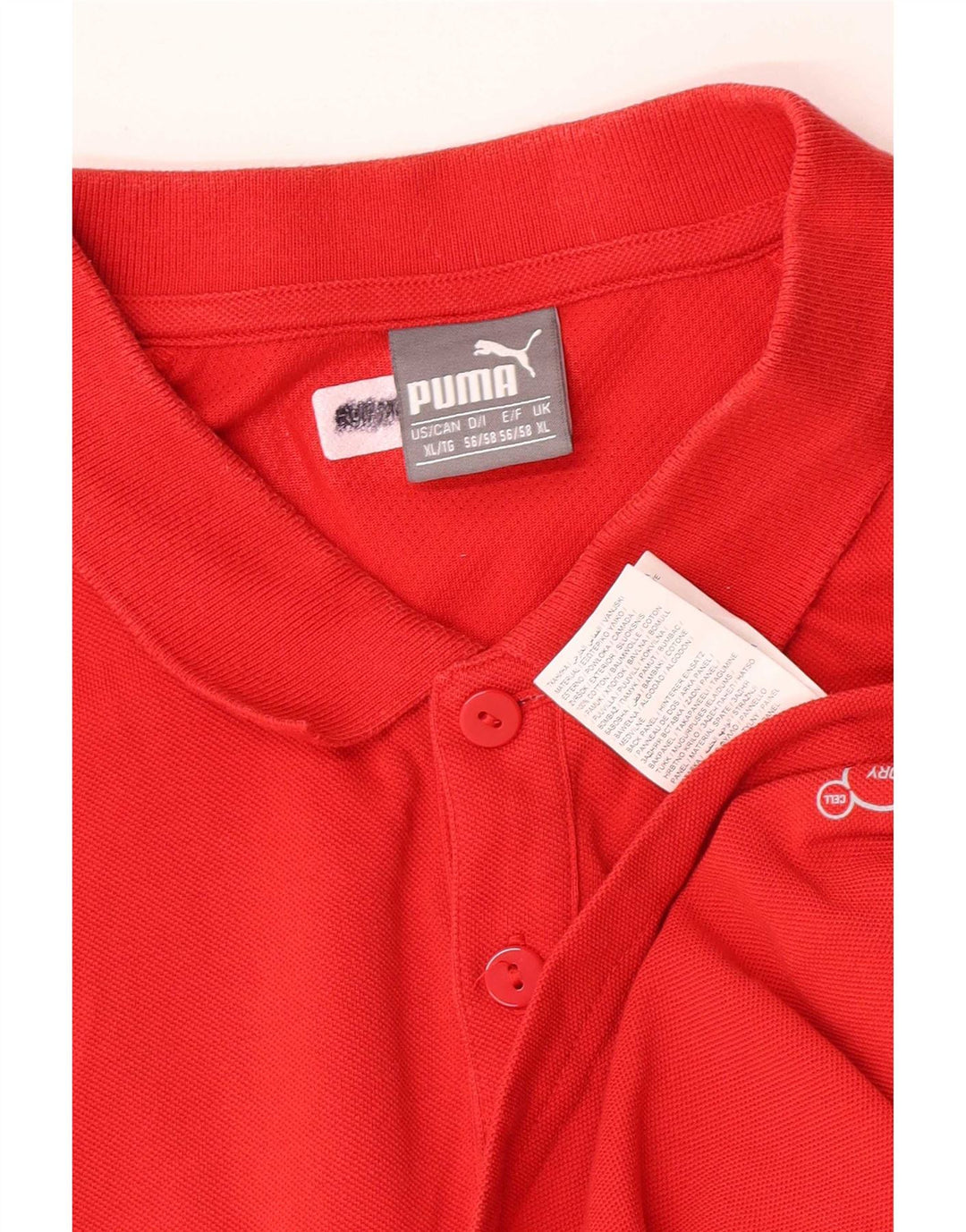 Puma Herre Ferrari Polo Shirt XL Rød Bomuld