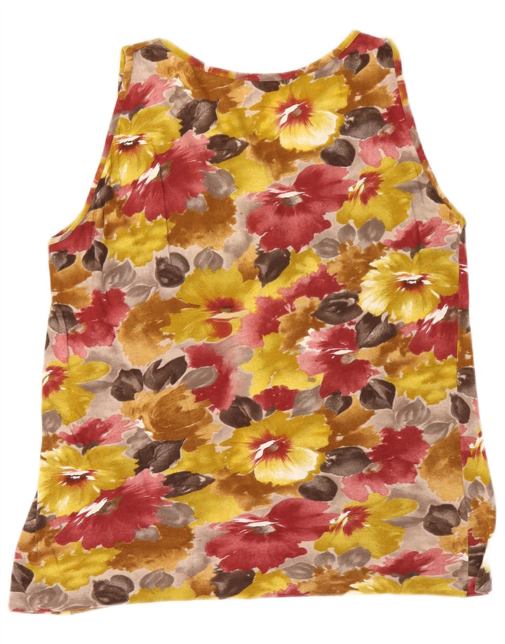 Liabel Damevest Top UK 14 Medium Flerfarvet Blomsterbomuld