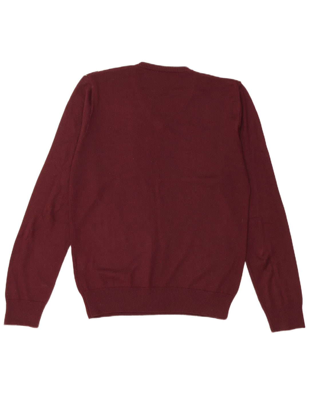 Sonny Bono Herre V-hals sweater Medium Burgundy Argyle/Diamond Wool