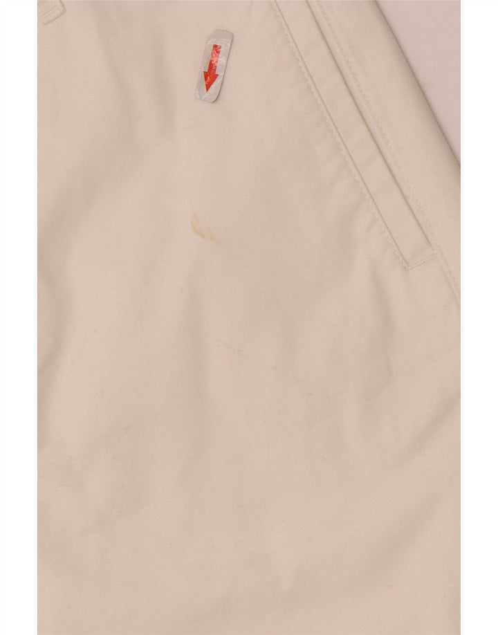 Slam Herre Custom Fit Chino Shorts IT 48 Medium W32 Hvid Bomuld