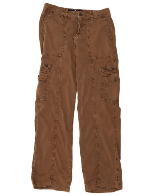 HOLLISTER Dame Baggy Cargo Bukser med lav talje Small W26 L31 Brun