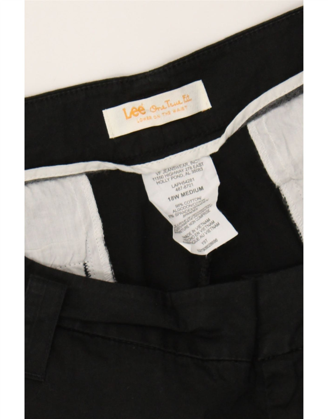 LEE Womens Casual Shorts US 18 2XL W38 Black Cotton Vintage Lee and Second-Hand Lee from Messina Hembry 