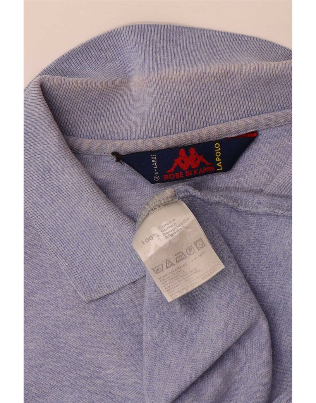 Kappa herre poloshirt XL blå bomuld