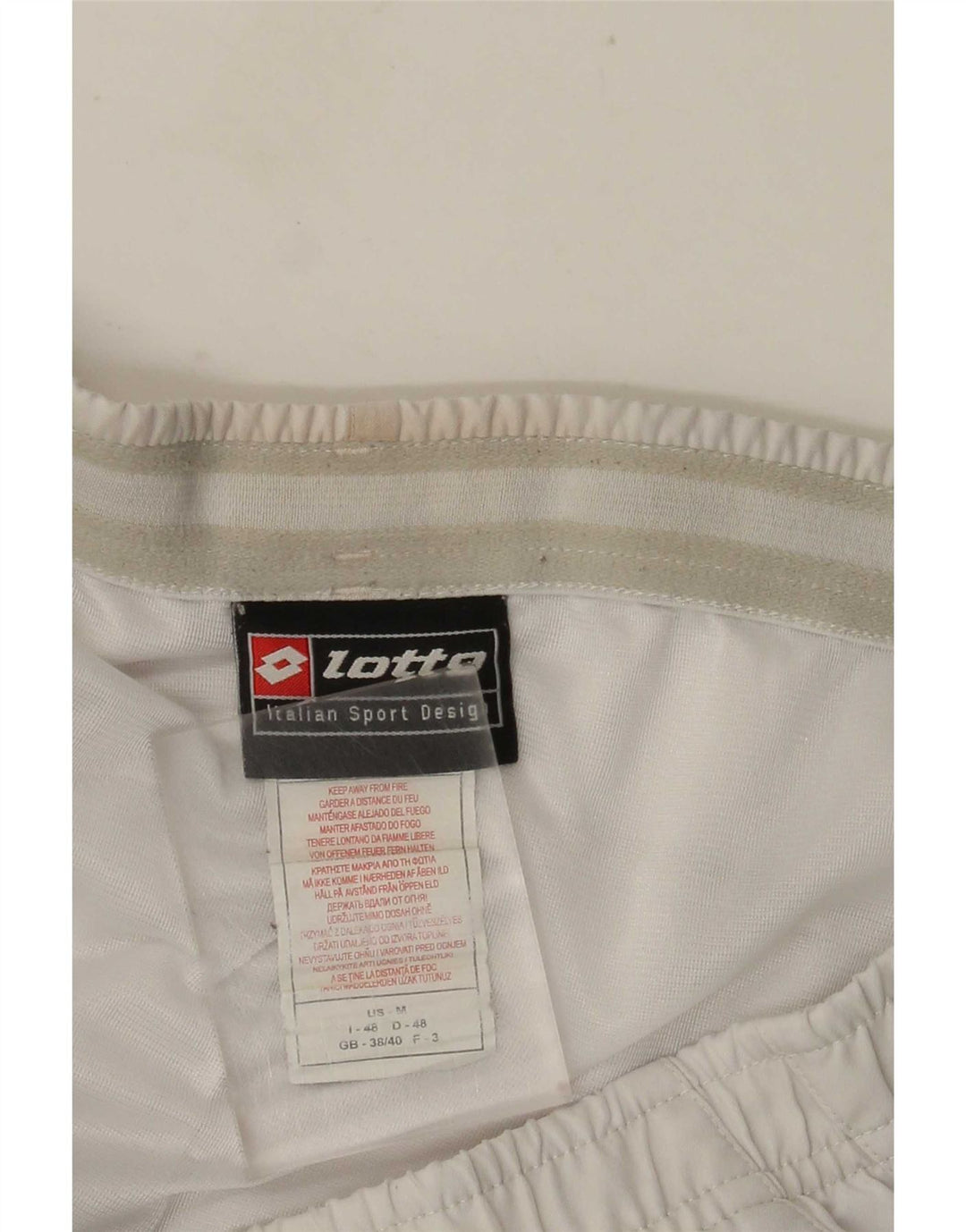 Lotto Herre Sportshorts UK 38/40 Medium White Polyester
