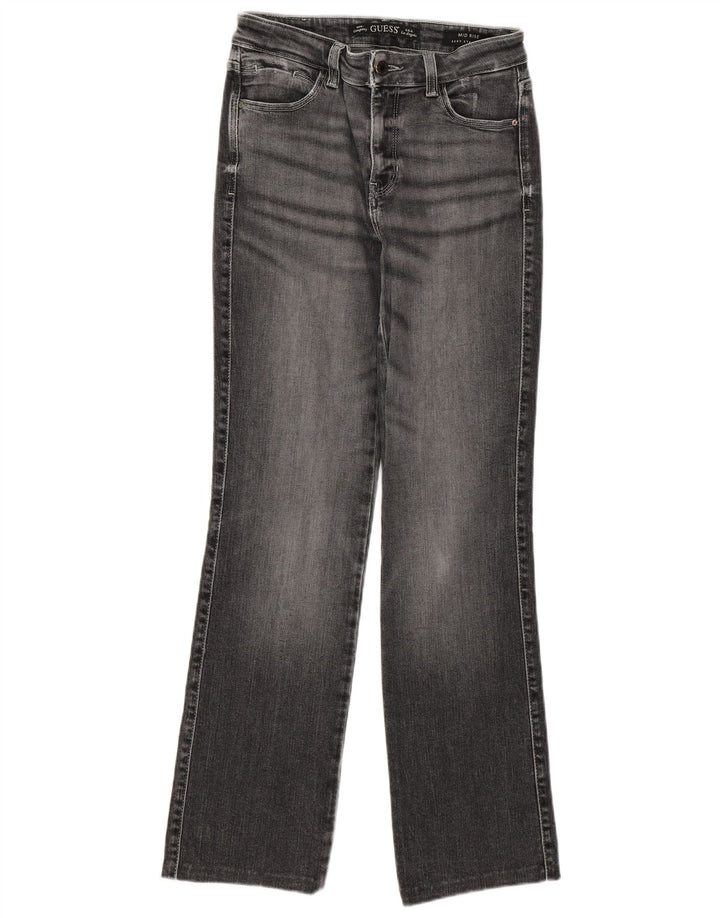 GUESS Dame mellemhøjde lige jeans W27 L30 Grå