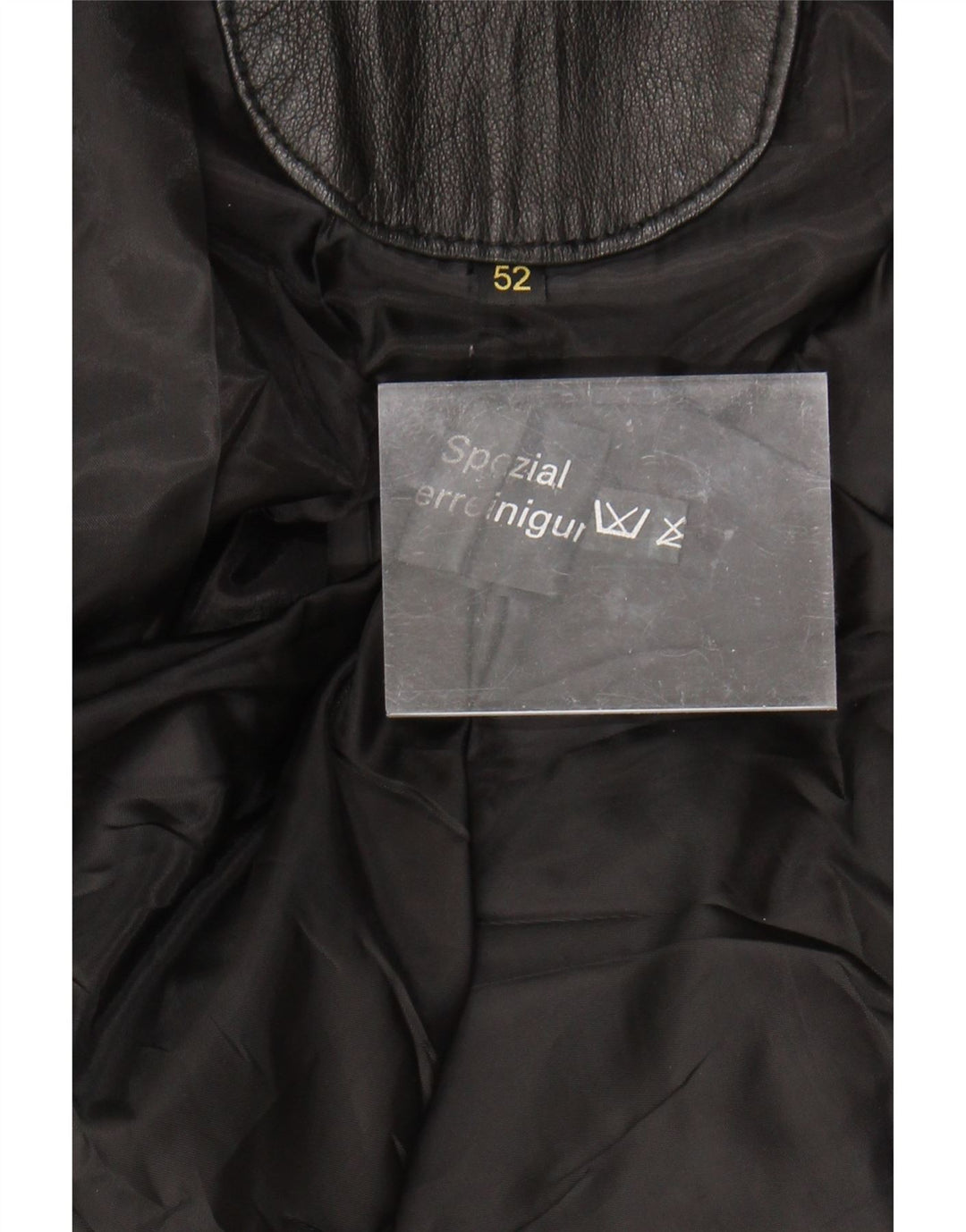 Vintage herre læderjakke IT 52 XL sort læder