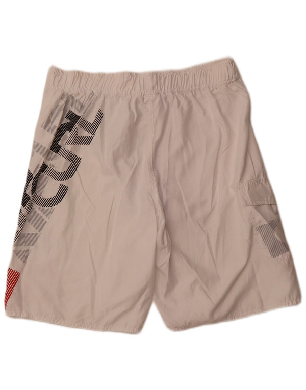 RIP CURL Grafiske svømmeshorts til mænd Medium White Colourblock Polyester