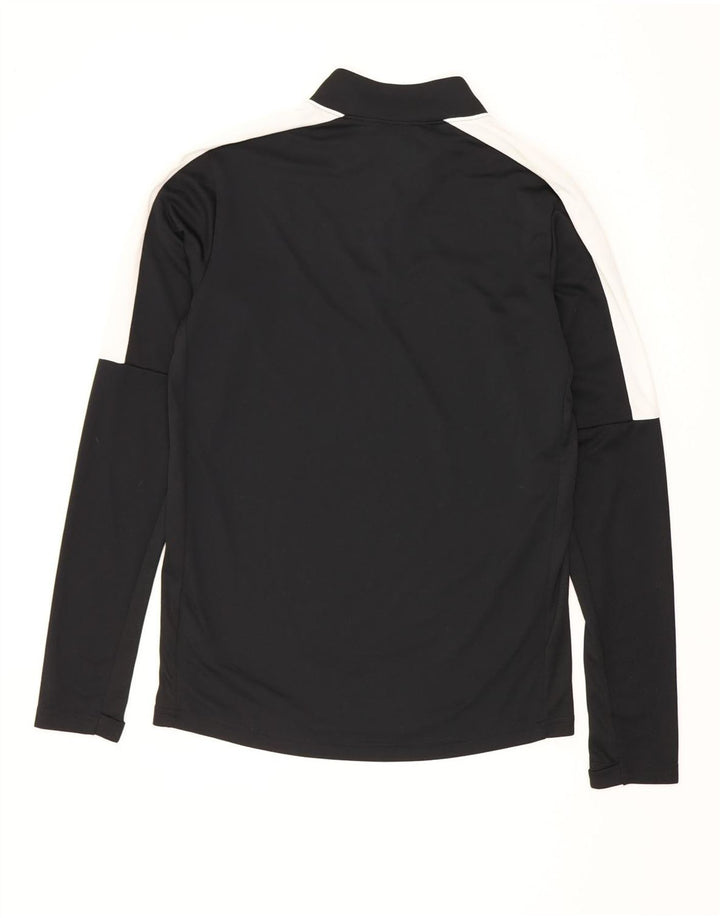 Nike Herre Dri Fit Zip Neck Top Langærmet Lille Sort Colourblock