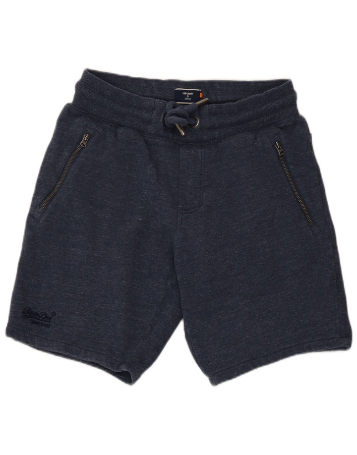 Superdry Sportshorts til mænd Små marineblå flækket bomuld