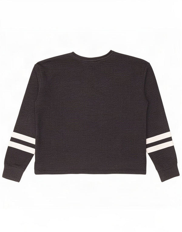 Superdry Womens Graphic Sweatshirt Jumper UK 10 Small Grey Colourblock