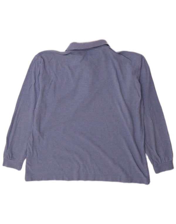 Kappa Langærmet Polo Shirt til mænd Stor blå bomuld