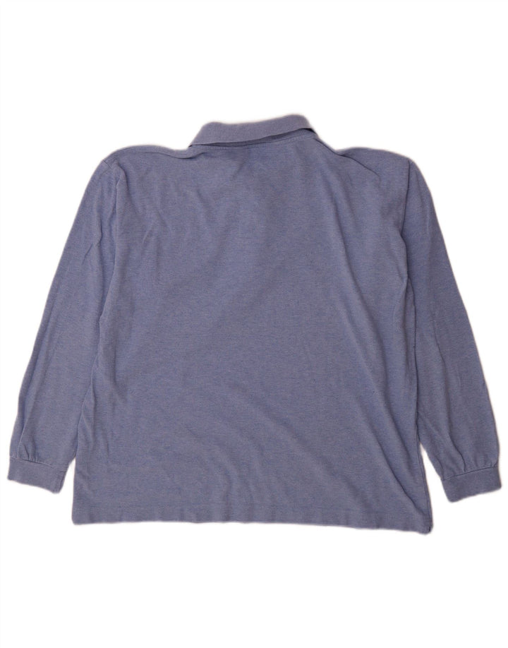 Kappa Langærmet Polo Shirt til mænd Stor blå bomuld