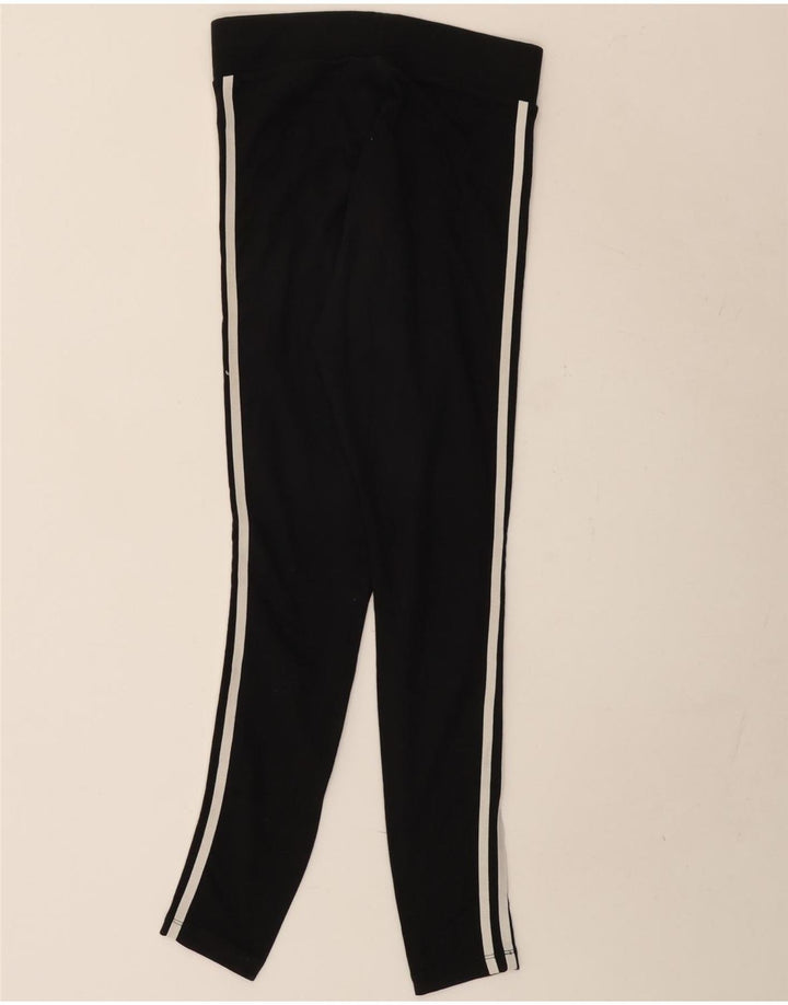 Adidas Dame Leggings UK 10 Small Black Bomuld