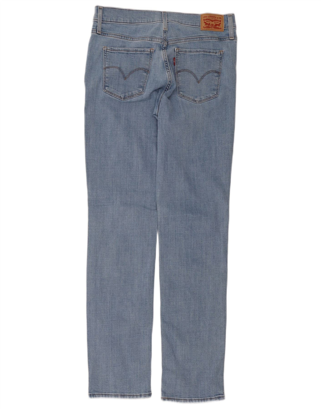 Levi's Dame 314 Shaping Straight Jeans W28 L32 Blå Bomuld