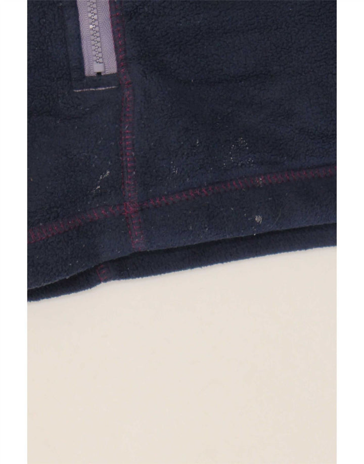 Weird Fish Dame Zip Neck Fleece Jumper UK 18 XL Navy Blue Polyester