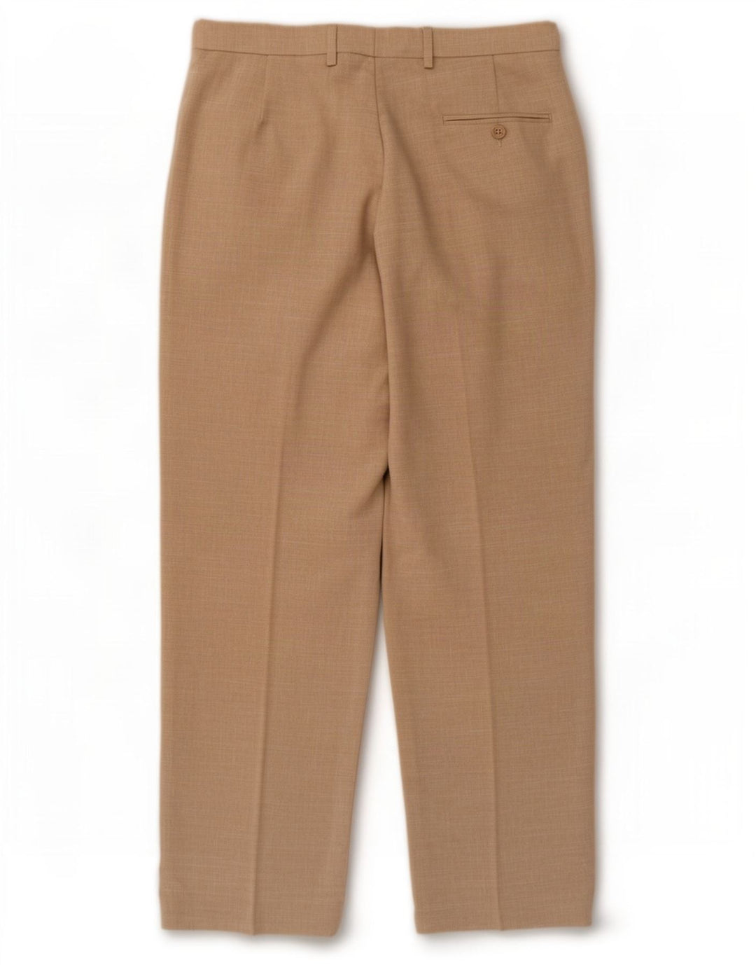 Marks & Spencer Straight Suit Bukser til mænd W32 L31 Beige Polyester