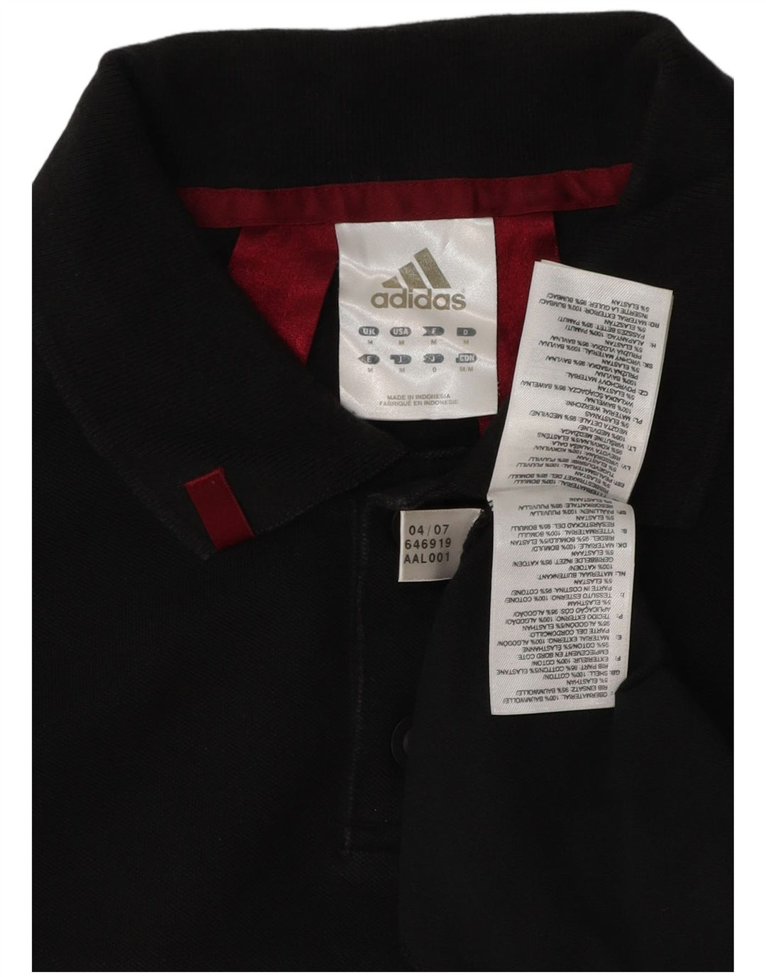 Adidas herre poloshirt Medium sort bomuld