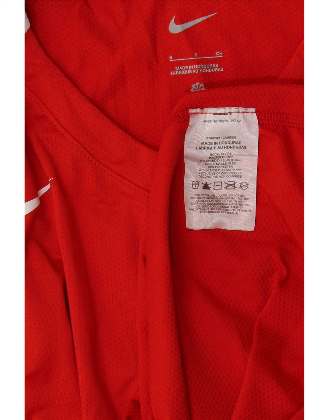 Nike Herre grafisk top Langærmet lille rød polyester